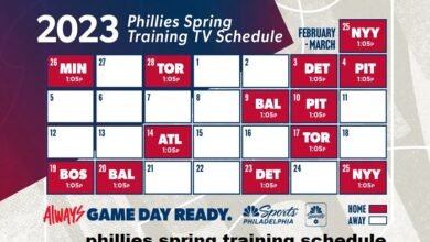 phillies spring training schedule